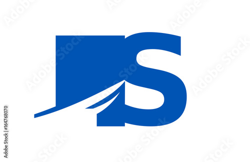 LS Negative Space Square Swoosh Letter Logo Free Download LS Negative Space Square Swoosh Letter Logo - GFXLoad