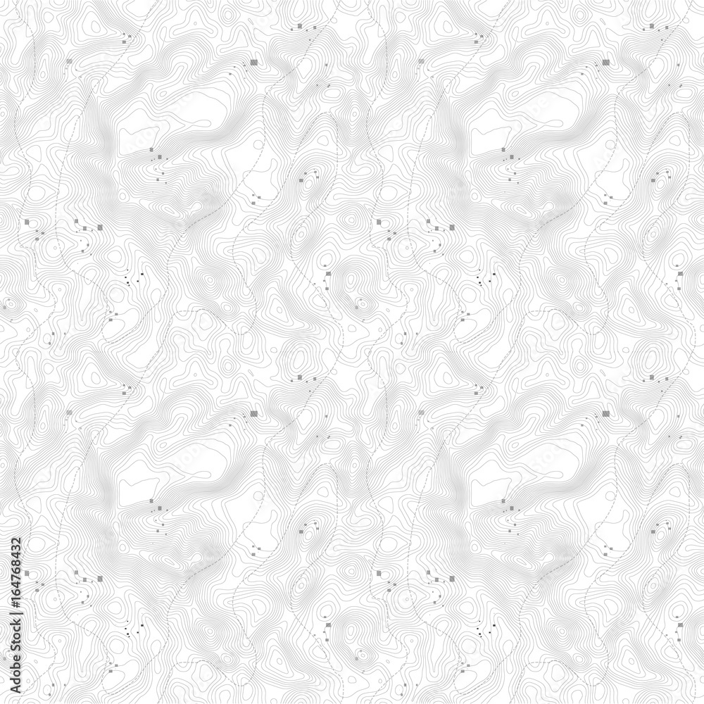 Seamless pattern. Topographic map background with space for copy Seamless texture. Line topography map contour background , geographic grid . Mountain hiking trail over terrain . Seamless pattern. Topographic map background with space for copy Seamless texture. Line topography map contour background , geographic grid . Mountain hiking trail over terrain .