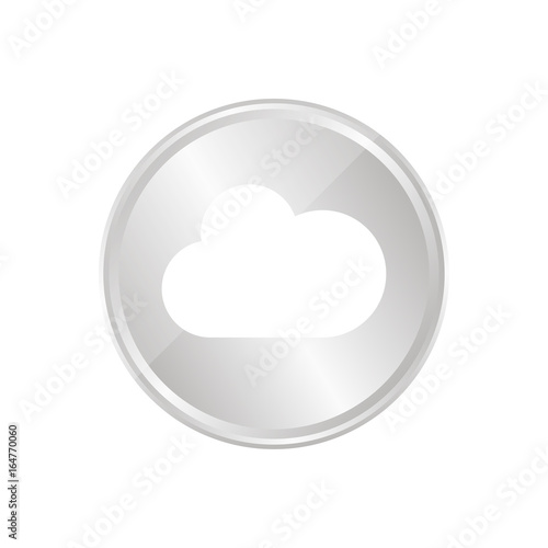 Silberne Münze - Cloud