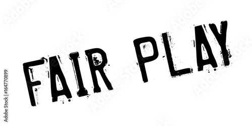 Fair Play rubber stamp. Grunge design with dust scratches. Effects can be easily removed for a clean, crisp look. Color is easily changed.