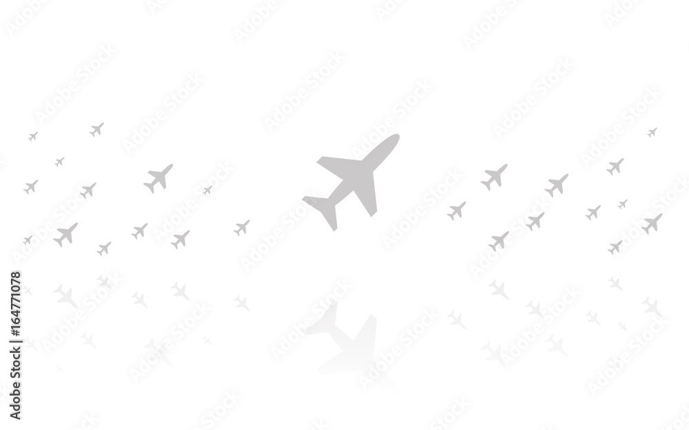 Flugzeug Reflektierend Weiss