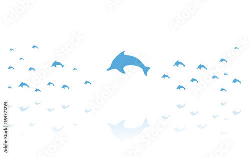 Delfin Reflektierend Weiss