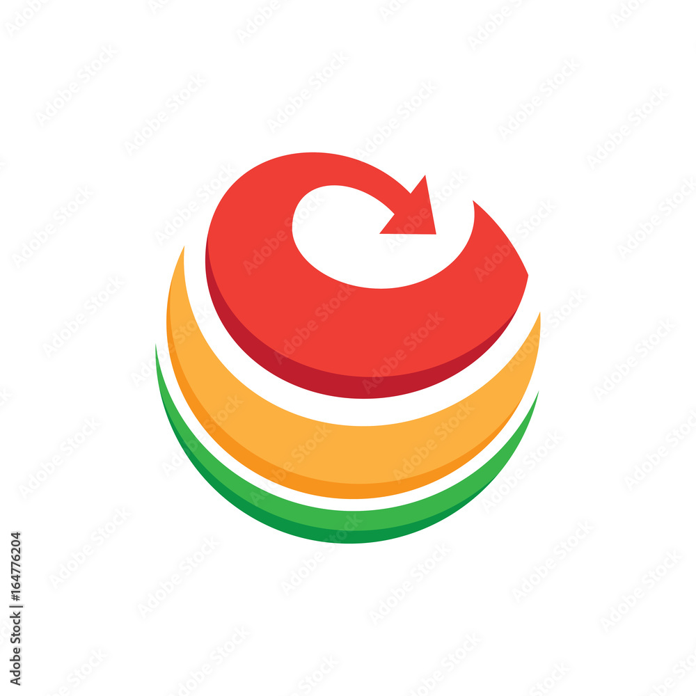 Circle arrow logo vector image Stock Vector | Adobe Stock