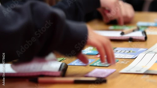 Wallpaper Mural Arranging board game cards Torontodigital.ca
