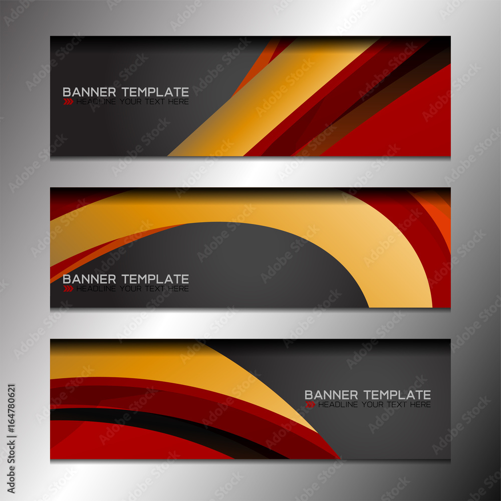 Fototapeta premium Abstract banner design background for website headers, vector illustration