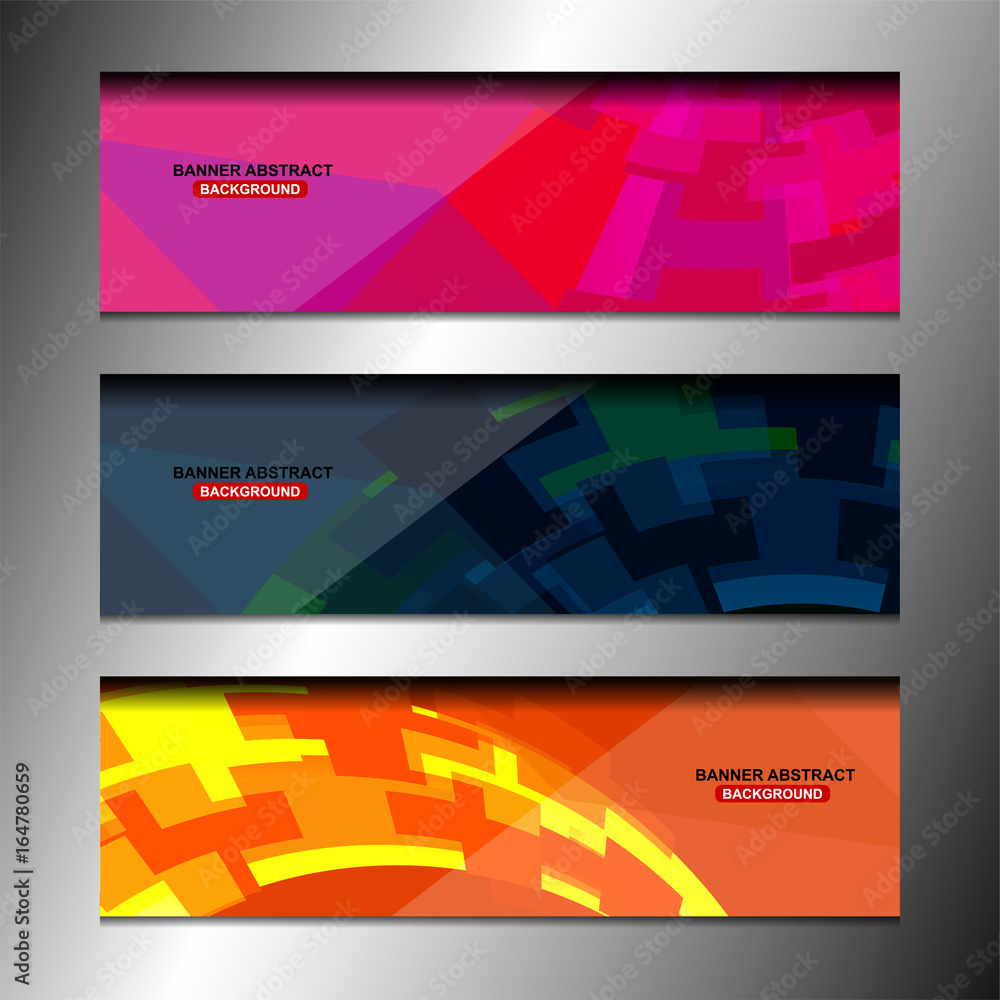Abstract banner design background for website headers, vector illustration Abstract banner design background for website headers, vector illustration