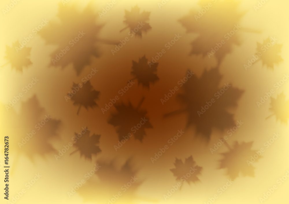 Orange autumn background with blurred maple leaves Orange autumn background with blurred maple leaves