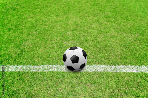 soccer ball on sideline