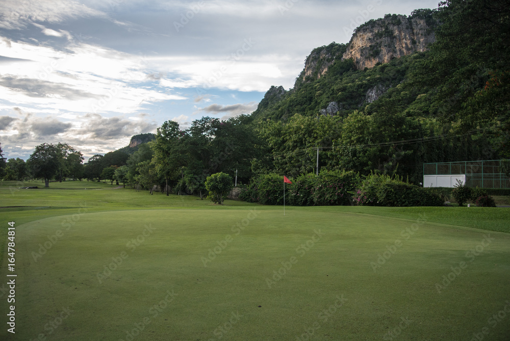 Golf Course surrounded by beautiful nature Ratchaburi Thailand Golf Course surrounded by beautiful nature Ratchaburi Thailand