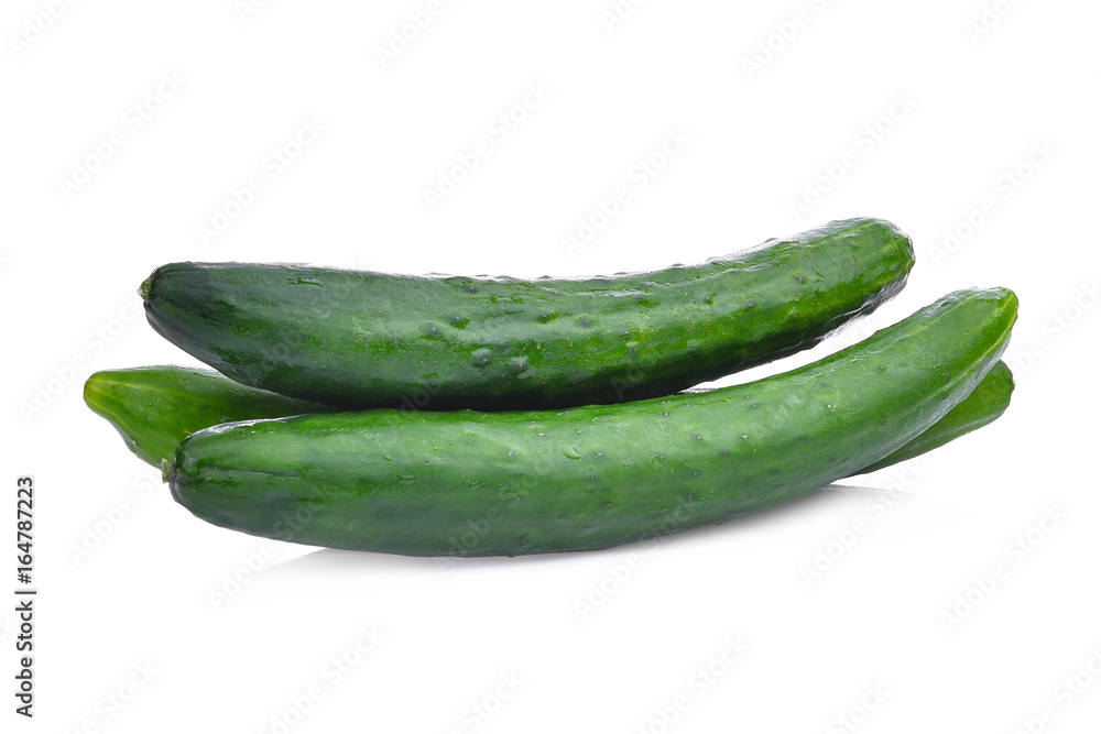green fresh japanese cucumber, suhyo or zucchini isolated on white background, healthy vegetables green fresh japanese cucumber, suhyo or zucchini isolated on white background, healthy vegetables