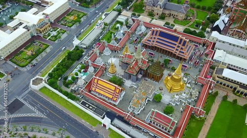 Wallpaper Mural Aerial view from the drone on the Grand Royal Palace,Bangkok,Thailand Torontodigital.ca
