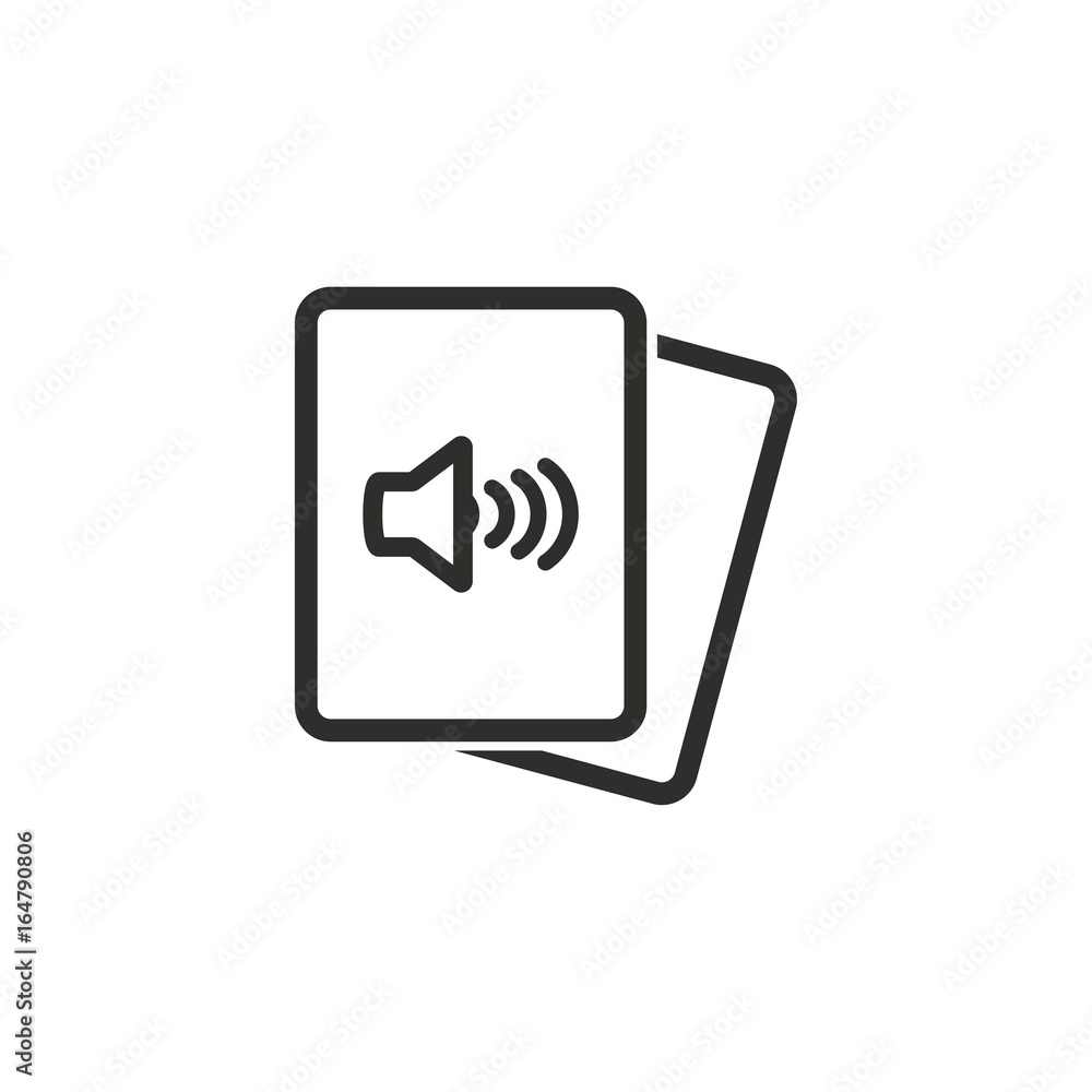 Audio book vector icon. Audio book vector icon.