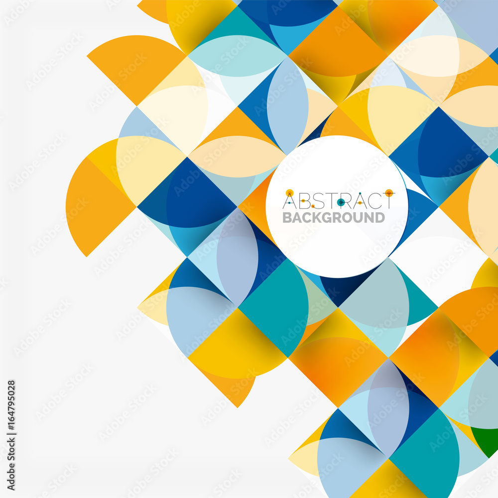 Obraz premium Modern geometrical abstract background circles