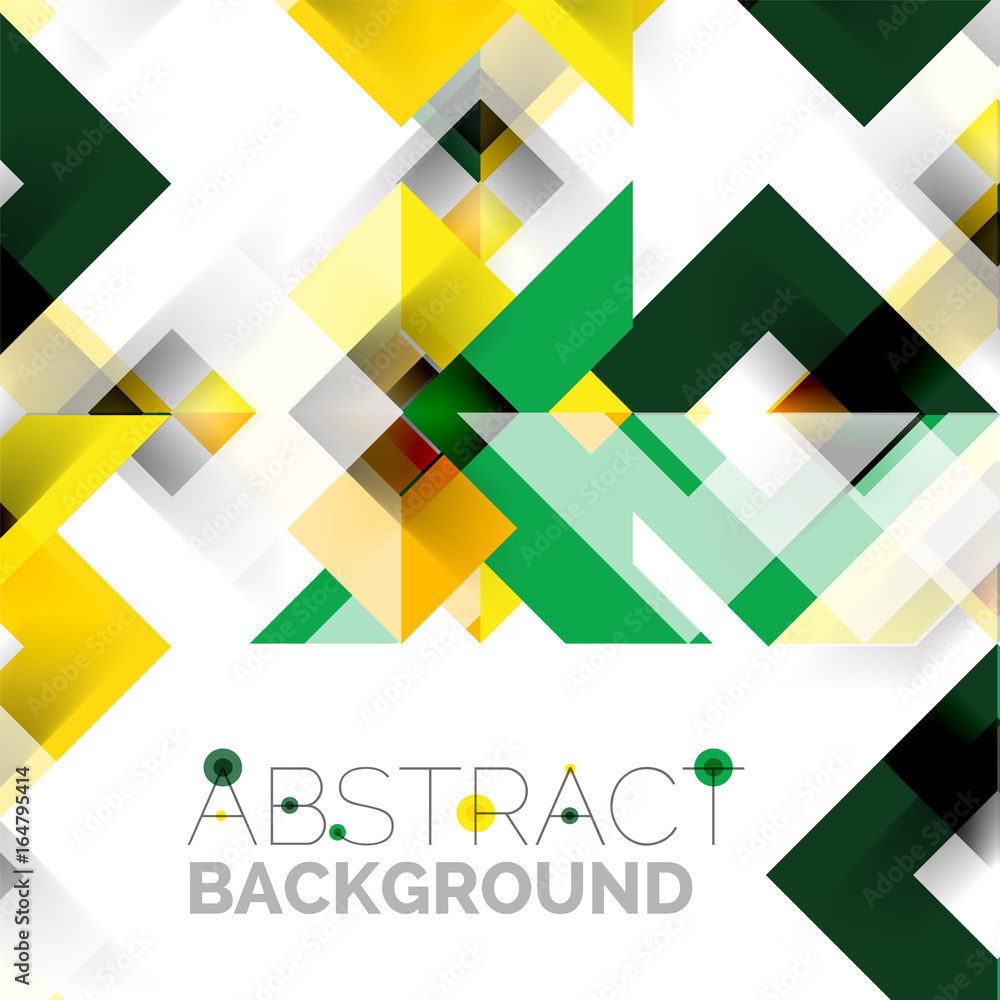 Modern square geometric pattern design on white Modern square geometric pattern design on white
