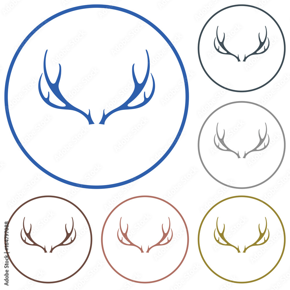Hunting club logo icon Hunting club logo icon