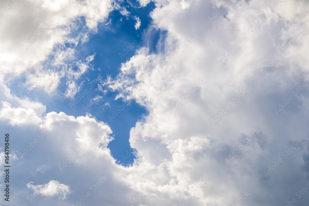Fototapeta premium blue sky and clouds sky