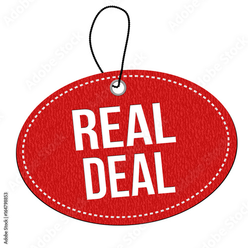 Real deal red leather price tag