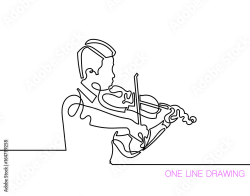 trendy continuous line black and white drawing in minimalistic s