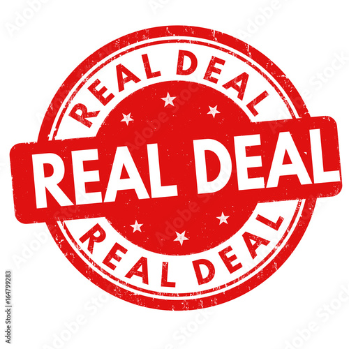 Real deal sign or stamp