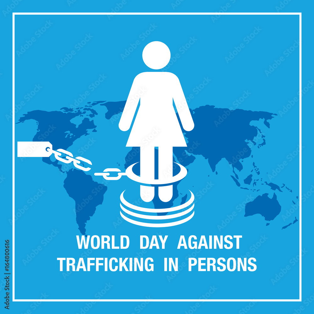 World Day against Trafficking in Persons banner vector de Stock Adobe