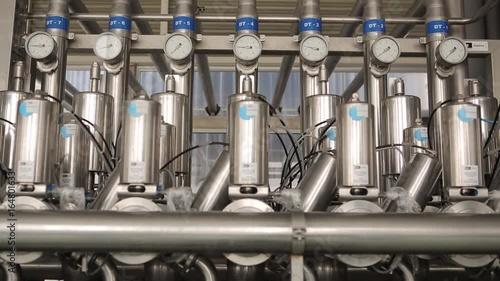 Pressure gauges in brewery