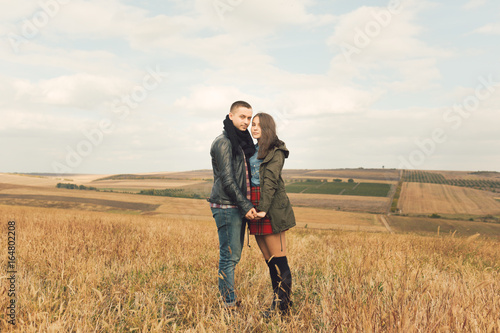 Young modern stylish couple outdoors © arthurhidden