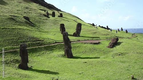 Easter island monuments