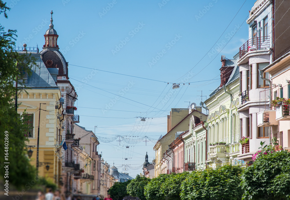 Street of small european town