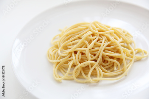 Spaghetti noodle isolated in white background