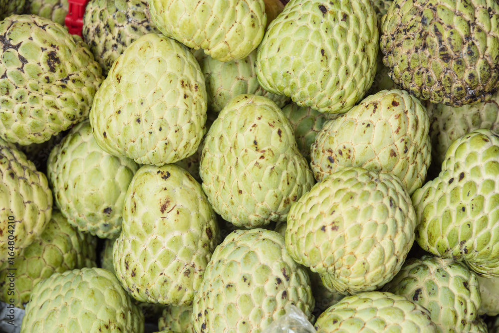 Custard apple fruit to sell the market thailand. Custard apple fruit to sell the market thailand.
