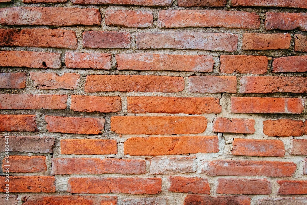 Old red brick wall background Old red brick wall background