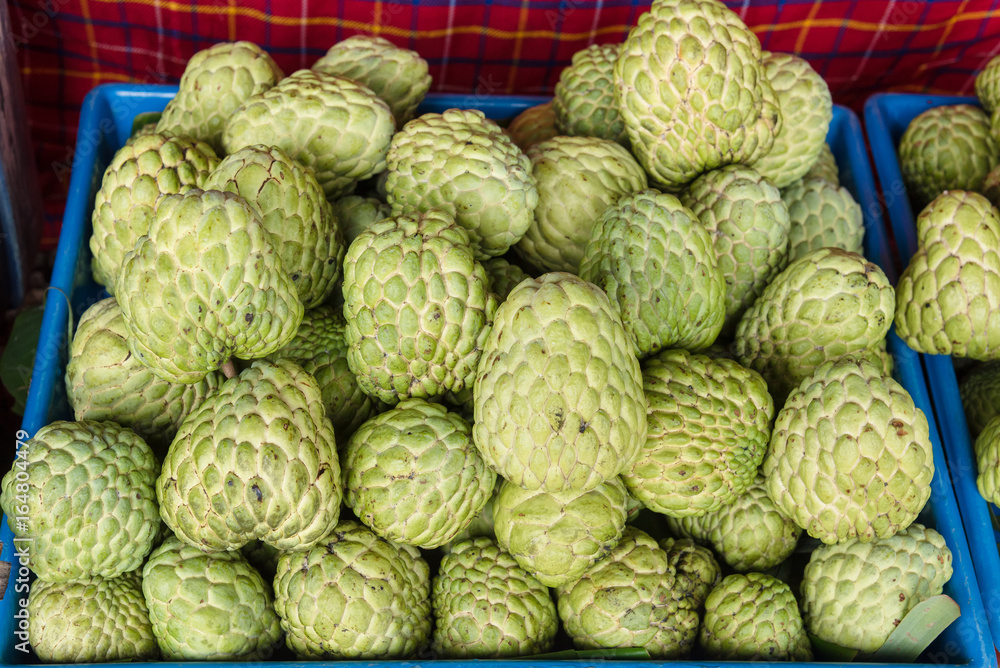 Custard apple fruit to sell the market thailand. Custard apple fruit to sell the market thailand.
