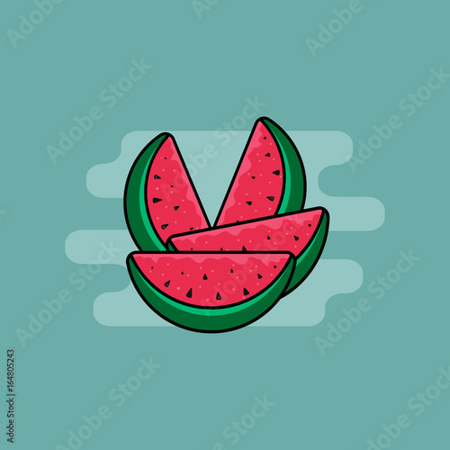 Watermelon vector illustration