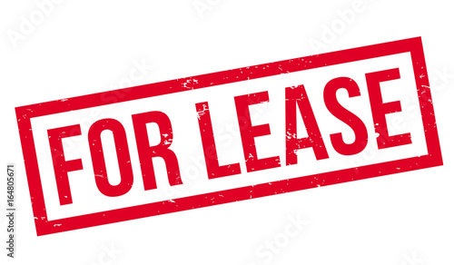 For Lease rubber stamp. Grunge design with dust scratches. Effects can be easily removed for a clean, crisp look. Color is easily changed.