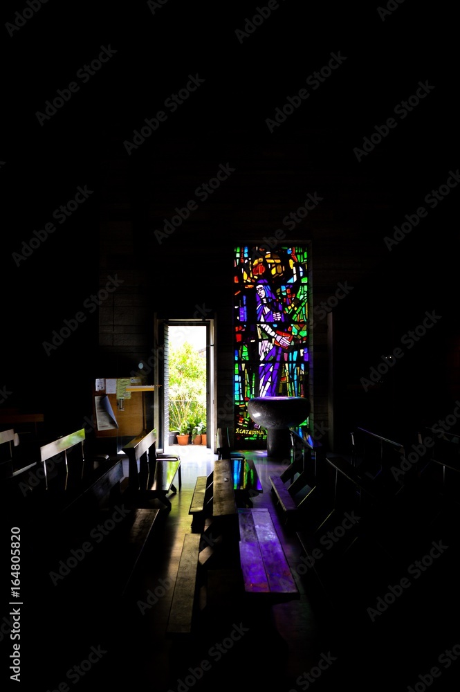 Italian stained glass church Italian stained glass church
