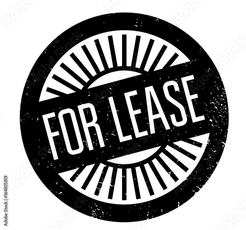 For Lease rubber stamp. Grunge design with dust scratches. Effects can be easily removed for a clean, crisp look. Color is easily changed.