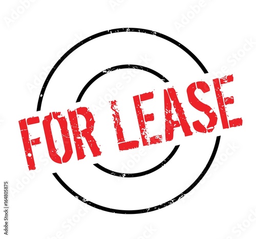 For Lease rubber stamp. Grunge design with dust scratches. Effects can be easily removed for a clean, crisp look. Color is easily changed.