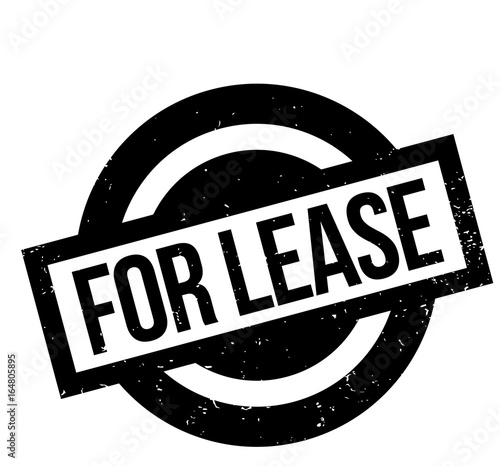 For Lease rubber stamp. Grunge design with dust scratches. Effects can be easily removed for a clean, crisp look. Color is easily changed.