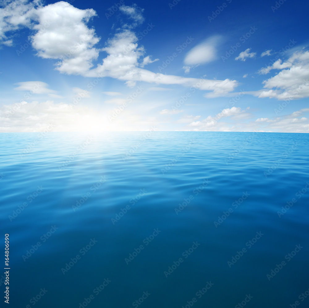 Blue sea and sun Blue sea and sun
