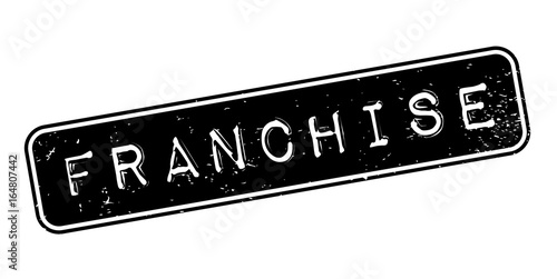 Franchise rubber stamp. Grunge design with dust scratches. Effects can be easily removed for a clean, crisp look. Color is easily changed.