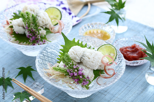 Bilde på lerret 鱧の湯引き