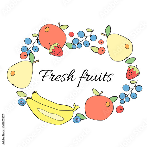 Fruit and berries frame