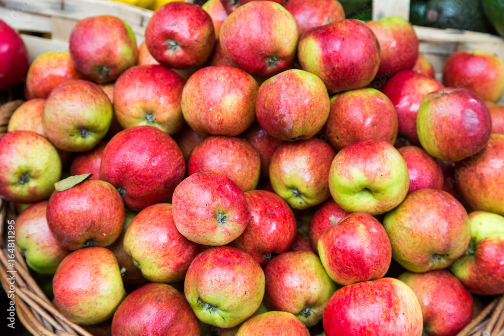 Basket of Red and Green Apples Basket of Red and Green Apples