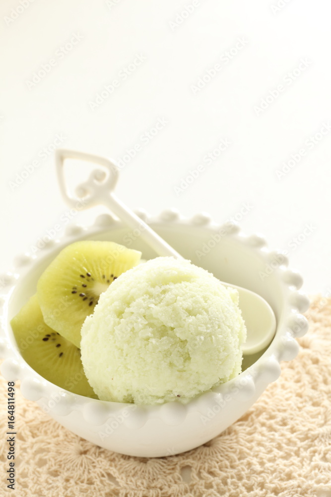 freshness kiwi fruit and ice cream freshness kiwi fruit and ice cream
