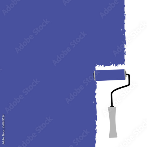 blauer Anstrich