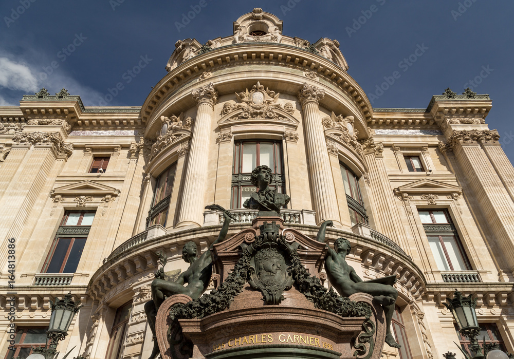 Building of the National academy of music and Grand opera in Paris