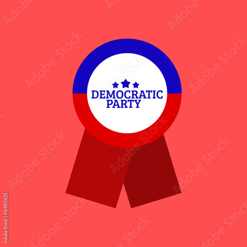 Political Ribbon: Democratic Party