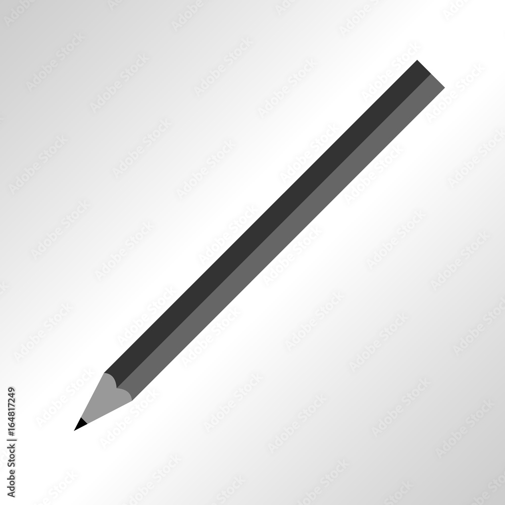 Gray Pencil Isolated Illustration Gray Pencil Isolated Illustration