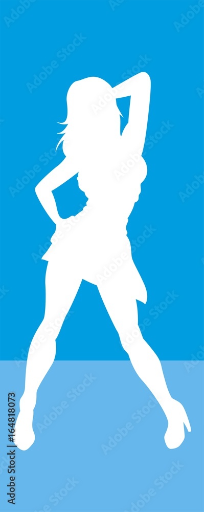 Vector silhouette of a sexy woman posing Vector silhouette of a sexy woman posing
