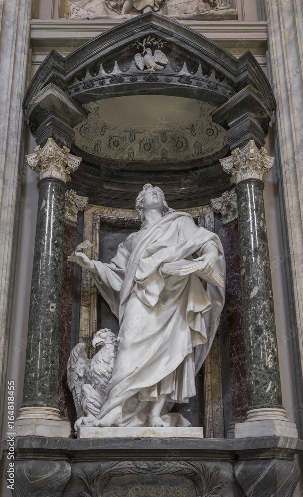 The statue of St. John by Rusconi in the Archbasilica St.John La